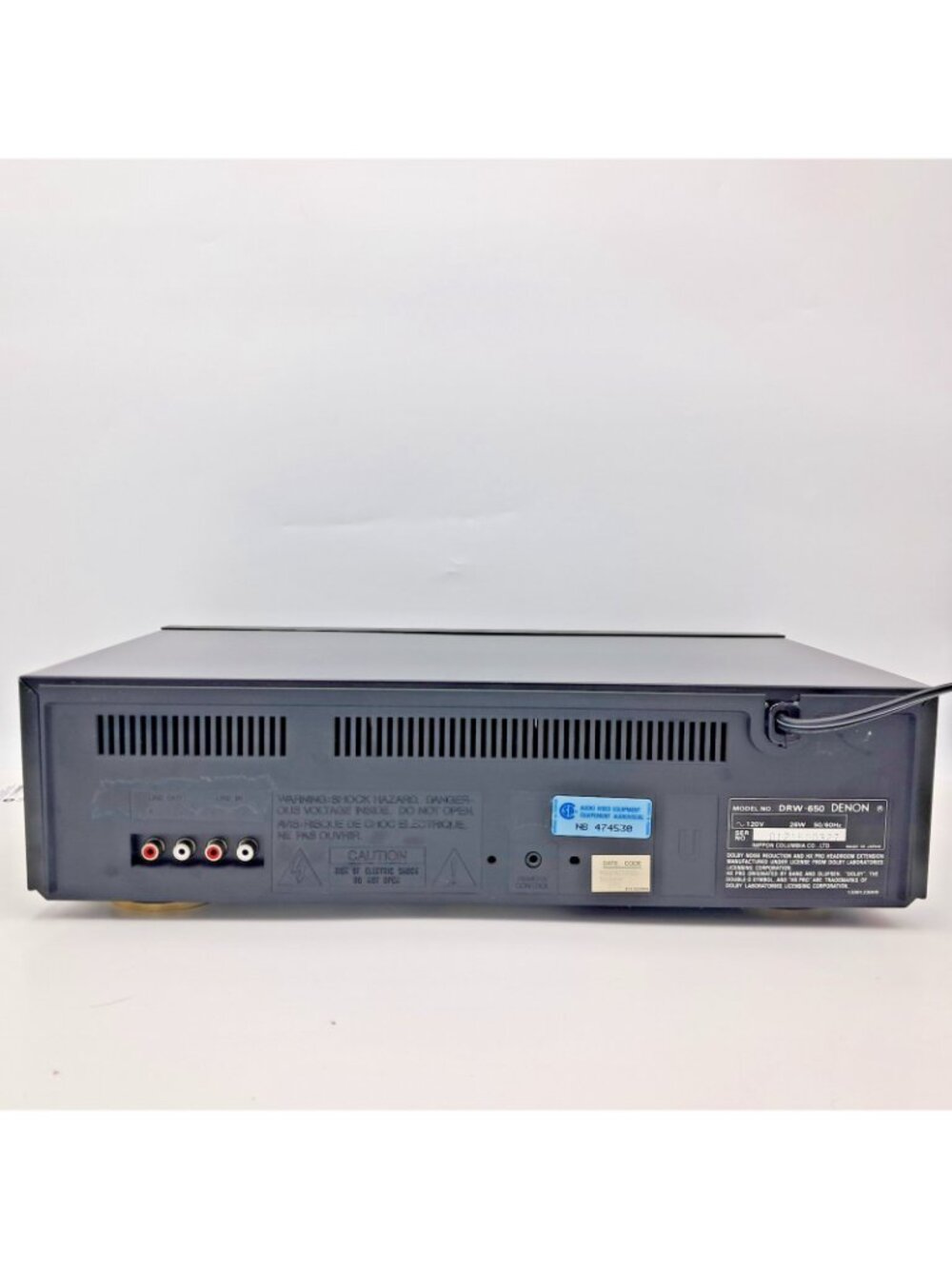 Denon DRW-650 Dual Tape Deck-High Speed Dubbing - Dolby NR - Fully Tested-Video - Picture 6 of 14